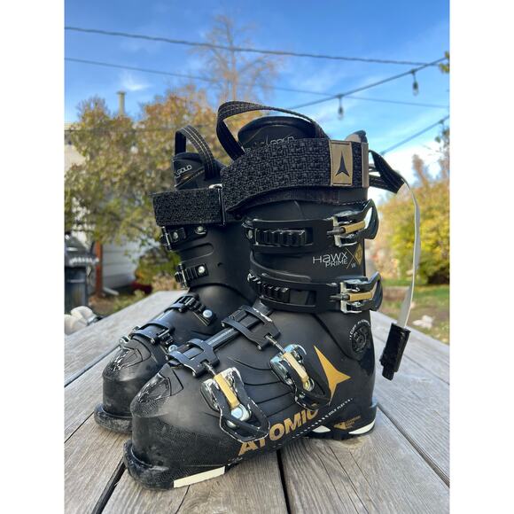 Atomic Hawx Prime 100 Ski Boots Women's 23-23.5 size 4.5-5 downhill hotronics - Picture 2 of 8